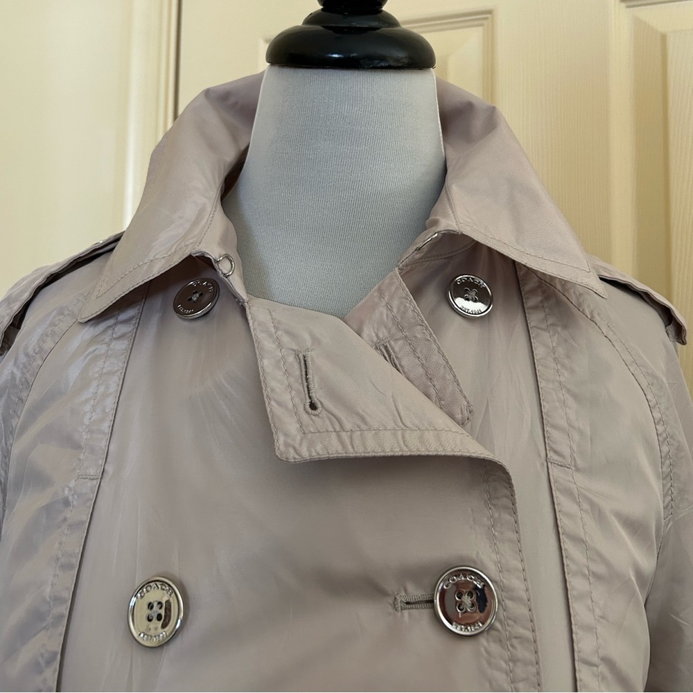 Coach packable windbreaker trench coat S